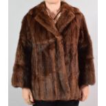 A Ladies Dark Brown Mink Fur Jacket