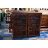 A 19th Century Mahogany Bookcase Top, 117cms Wide