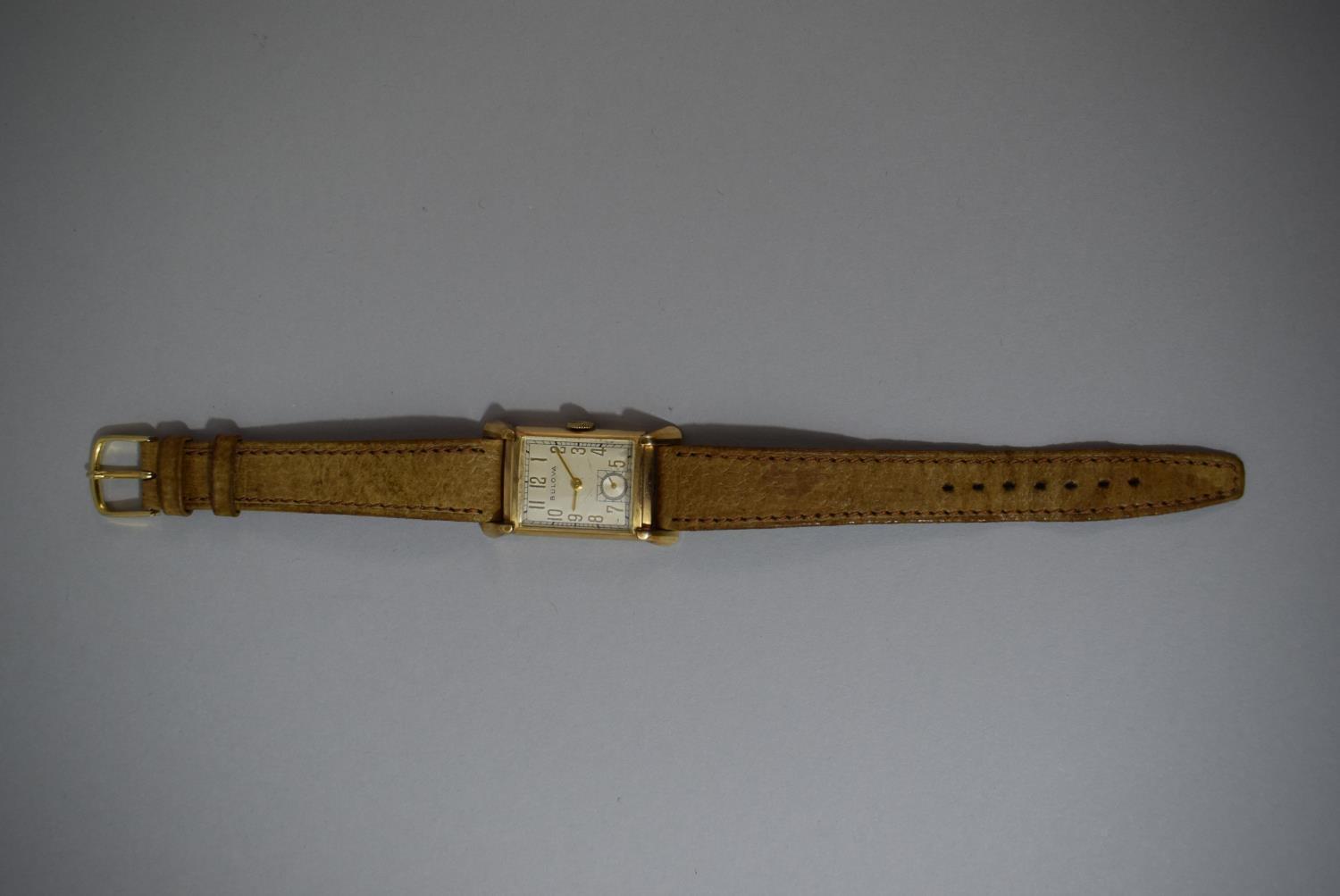 A Bulova Gold Plated Ladies Wrist Watch