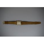 A Bulova Gold Plated Ladies Wrist Watch