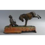 An American Novelty Cast Iron Money Bank "Always Did 'Spise a Mule"