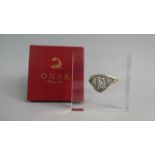 A Greek Silver Mounted Paperweight, by Onar, Stamped Onar 925 and with Original Box