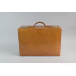 A Fitted Pigskin Ladies Overnight Case, All Bottles and Accessories Missing. 36cm wide