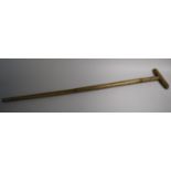 A 19th Century Indo-Persian Fakir's Crutch or Walking Stick, the Whole Decorated with Fine Micro