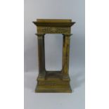 A French Architectural Bronze Effect Clock Stand of Classical Form, 42cm High