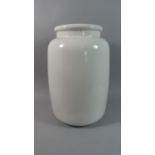 A Large White Glazed Royal Doulton Vase, 46cm high