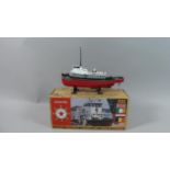 A Modern Ertl Collectable Model of the Tugboat Texaco Fire Chief, 22cm Long, with Original Box