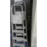 Two Folding Aluminium Step Ladders