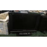 A Panasonic Flat Screen 18" TV with Remote