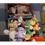 Two Boxes of Soft Toys, Puzzles and Games