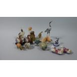 A Collection of Various Oriental Animal, Bird and Figural Items