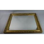 A Gilt Framed Rectangular Wall Mirror, 70cm x 55cm