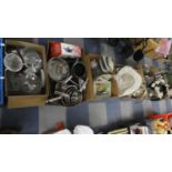 Six Boxes of Kitchenwares, Glasswares, Ceramics, Ornaments etc