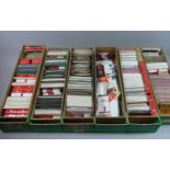 A Collection of Six Boxes of Vintage Matchbooks, Cigarette Packets etc