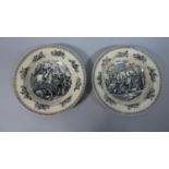 A Pair of c.1835-55 William & Co. Transfer Printed Export Plates for the French Market with