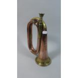 A Late 19th/Early 20th Century Copper and Brass Military Bugle