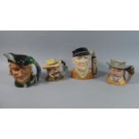 A Collection of Four Royal Doulton Character Jugs to Include Buffalo Bill and Wyatt Earp from The