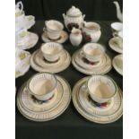 A Tray of Titian Ware Coffee Cups, Saucer and Side Plates by Adams