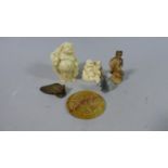 A Collection of Resin and Jadeite Oriental Items