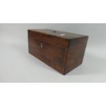 A 19th Century Mahogany Veneered Tea Caddy Box for Full Restoration, 30.5cm Wide