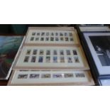 Four Framed Sets of Player and Other Cigarette Cards