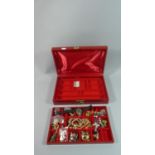 A Jewellery Box Containing Costume Jewellery