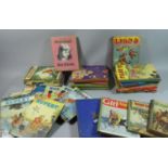 A Collection of Vintage Annuals Books to Include Rupert, Annual for Girls, Popular Stories for