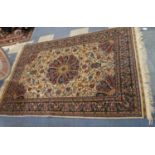 A Fine Hand Made Qum Rug, 182cm x 123cm