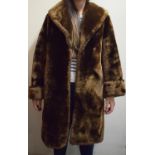 A Ladies Faux Fur Long Coat