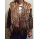 A Vintage Ladies Fur Jacket and a Stole