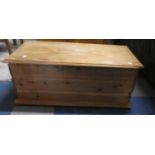 A Pine Lift Top Chest, 89cm Wide