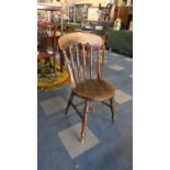 A Circular Seated Spindle Backed Side Chair