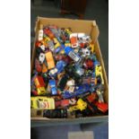 A Box Containing Large Quantity of Playworn Diecast Toys