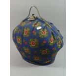 A Chinese Fabric Teapot Holder, 35cms High