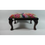 A Mahogany Framed Footstool