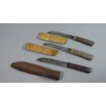 A Collection of Three Wilson Frontier Knives, Probably 19th Century