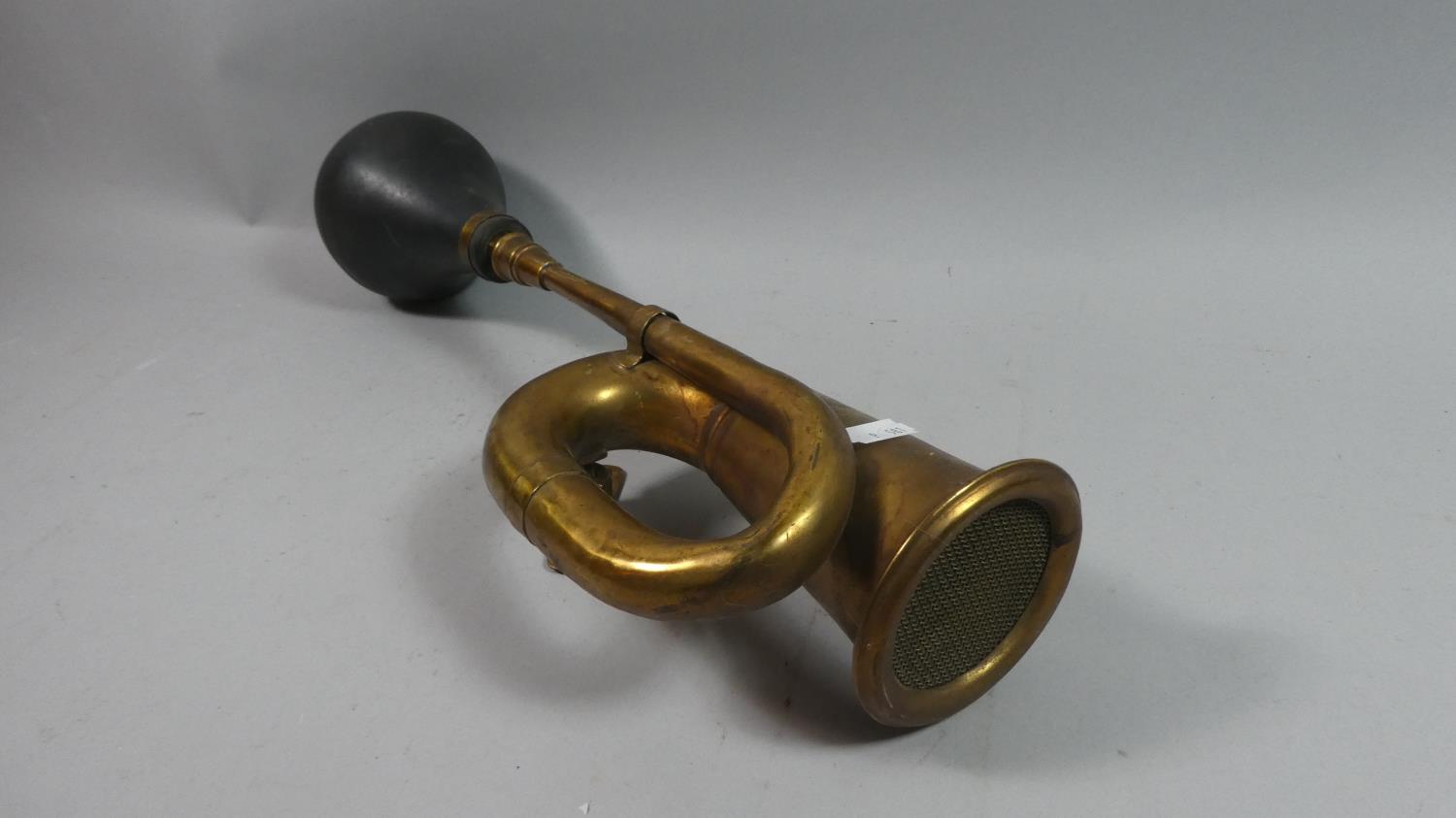 A Vintage Style Brass Car Horn, Working 42.5cms Long - Image 2 of 2