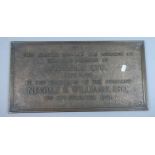 A Bronze Plaque to Record the Opening of Pyjamas Ltd on 29th December 1961, 48cms Wide