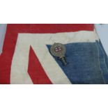 A Vintage Royal Automobile Club Association Car Badge Dated 1926, Together with a Union Jack,