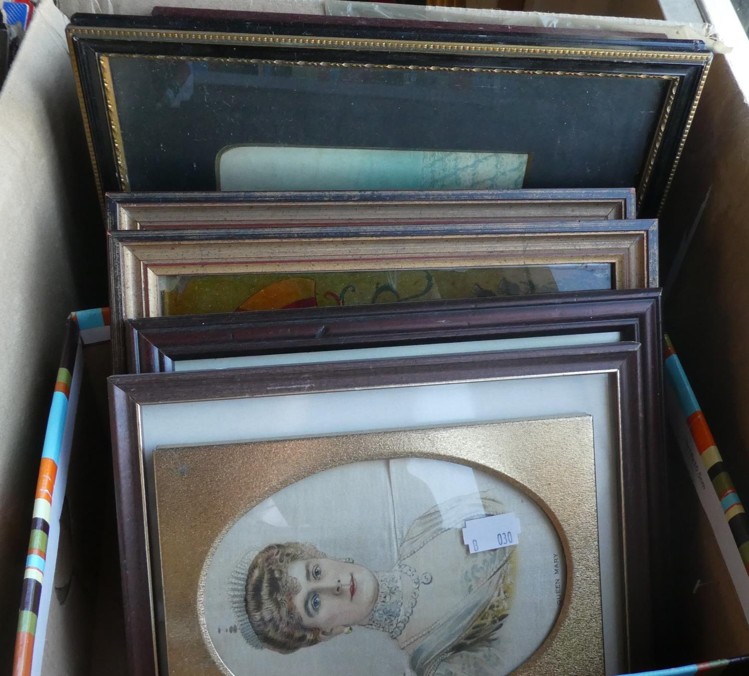 A Box Containing Collection of Small Prints Depicting Victorian Royal Family