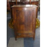 An Edwardian Shelved Cabinet with Base Drawer 42cms Wide