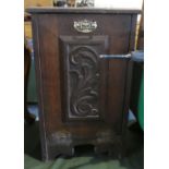 A Late 19th Century Pull Front Purdonium, Missing Liner, In need of Some attention to Hinges,