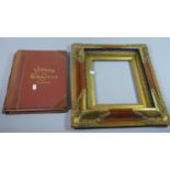 A Bound Volume, Voyages and Travels together with a Gilt Decorated Picture Frame, Inner