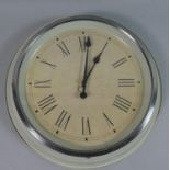 A Circular Ikea Wall Clock with Battery Movement, 34cms Diameter