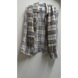 A Burberry Ladies Shirt and Scarf