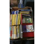 A Box Containing Enid Blyton and Other Vintage Children's Books