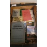 A Box Containing Printed Ephemera, Booklets Relating to Railways