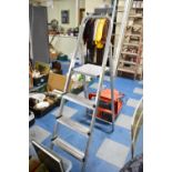 A Folding Three Step Aluminium Step Ladder by Youngman