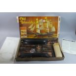 A Revell Old Ironside Kit, 22" Model of USS Constitution With Sails