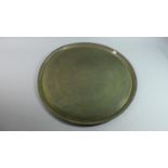 A Large Indian Brass Benares Tray Top, 58cm Diameter